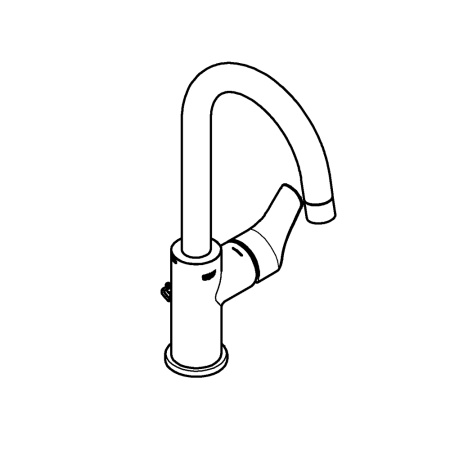 Смеситель для раковины с цепочкой Grohe Eurosmart 23743 003 (23743003) хром